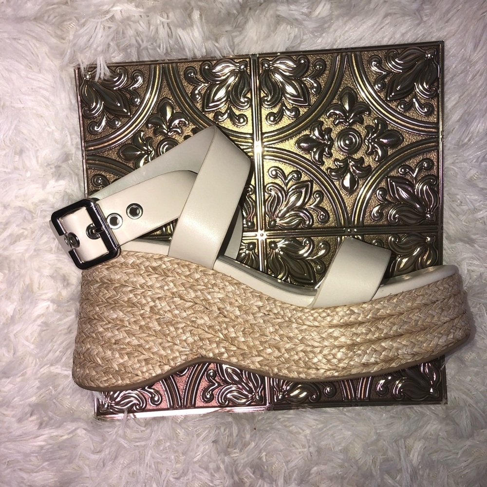 Wedge Espadrille Slide Sandals - Cream - Picture 5 of 16
